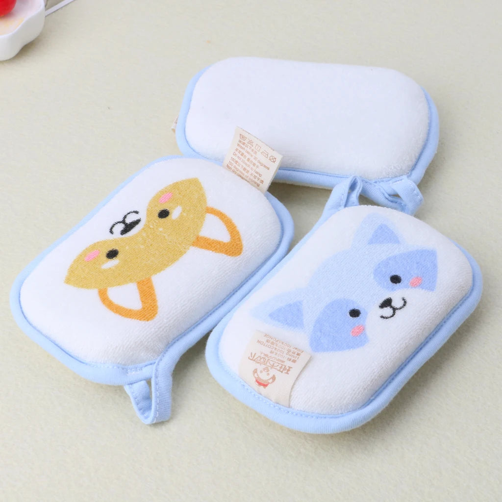 Newborn Baby Bath Brushes Infant Shower Sponge Cotton Rubbing Body Wash Towel