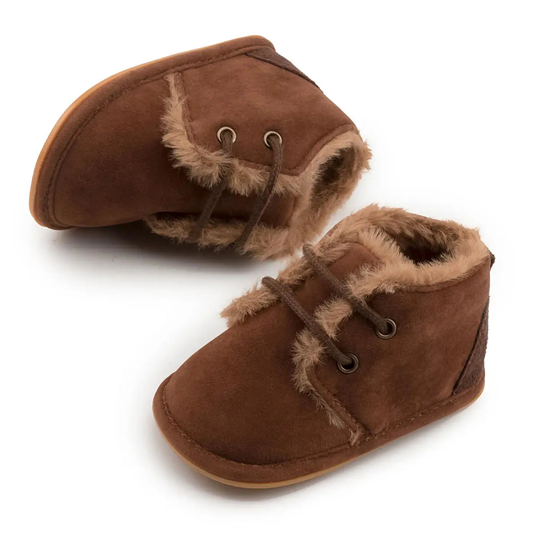 Newborn Baby Boy Girl Snow Boots Fashion Versatile Multicolor Fleece-lined First Walkers Soft Anti-slip Rubber Sole 0-18 Months