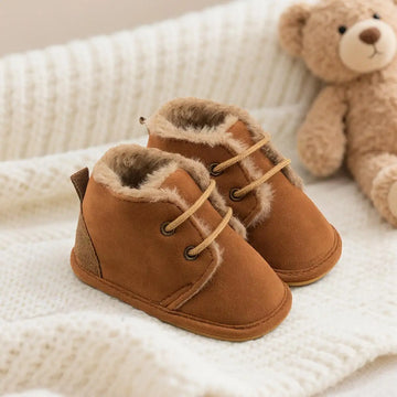 Newborn Baby Boy Girl Snow Boots Fashion Versatile Multicolor Fleece-lined First Walkers Soft Anti-slip Rubber Sole 0-18 Months