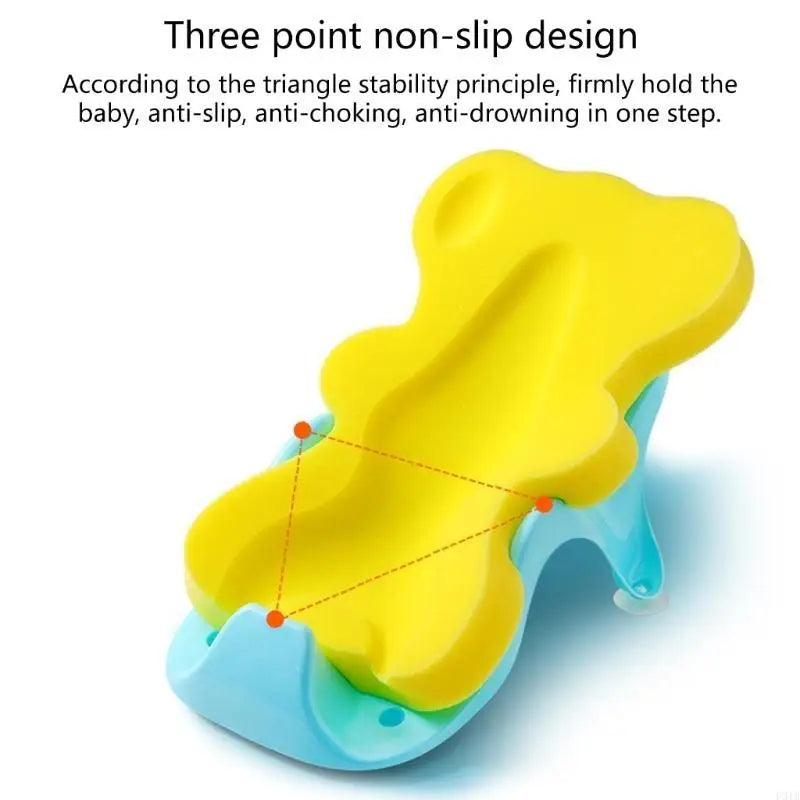 Newborns Baby Bath Mat Fun and Secure Shower Pad Cushion Bathtub Sponge Mat for Pleasant Bath Hour P31B